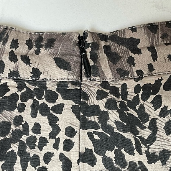 Cloth & STONE Animal Print False Wrap Skirt Black Tan Sz M 100% Cotton NWT - Picture 13 of 16